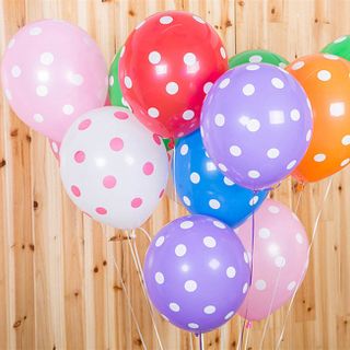 Bong bóng chấm bi Thái Lan 30cm có đủ màu