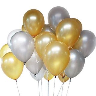 Bong bóng tròn nhũ/ngọc trai Thái Lan 25cm có đủ màu