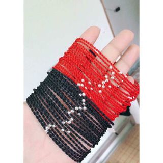 vòng đỏ may mắn bạc 100