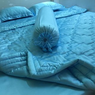 Bộ drap phi lụa m6 có mền