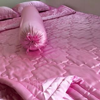 Bộ drap phi lụa m6 có mền