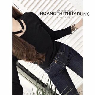 áo len có dây cổ