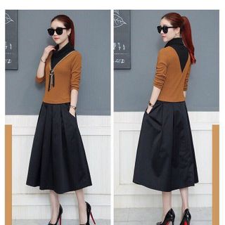 ĐẦM XOÈ LEN - CHÂN VÁY XÔ LỤA CAO CẤP MSP-D494280HÀNG