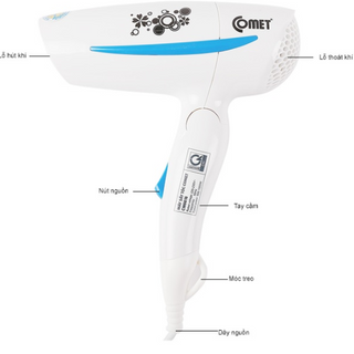 MÁY SẤY TÓC COMET CM6616 3 màu