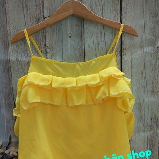 áo bẹt vai 2 dây tầng