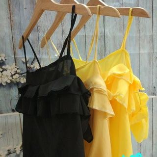 áo bẹt vai 2 dây tầng