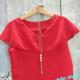 áo kiểu cổ phủ tay