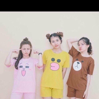 set đồ bộ quần ngắn nhiều kiểu hình
