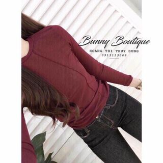 áo len 2 gân dài tay