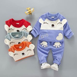 Set tay dài chất da cá cực đẹp cho bé