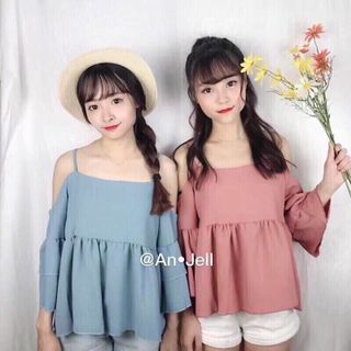áo bẹt vai 2 dây