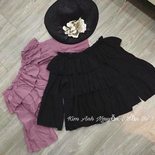 áo bẹt vai tầng siêu xinh