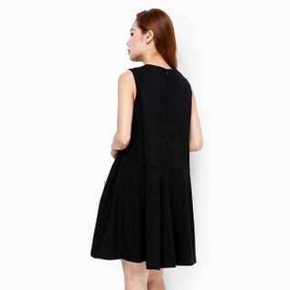 Đầm nữ thời trang phối kiểu độc đáo màu đen