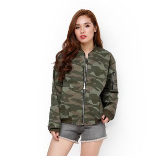 Áo khoác BOMBER 2 lớp họa tiết lính cá tính giá sỉ