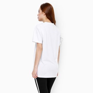 Áo thun nữ tay ngắn màu trắng họa tiết chữ M8