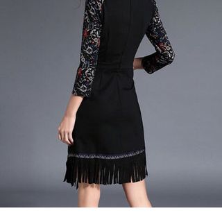 ĐẦM THUN HỌA TIẾT TUA RUA 160650