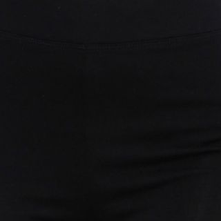Quần legging thun ôm dáng màu đen