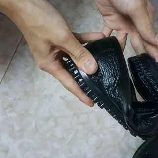 Giày lười giày mọi da bò 100
