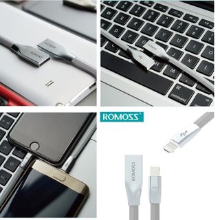 Cáp sạc Romoss Rolink hybird 2 trong 1 cho iphone và android dài 12m