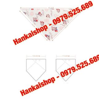 Khăn yếm cho bé Khăn yếm cotton tam giác