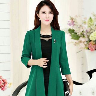 Áo khoác vest nữ form dài thời trang
