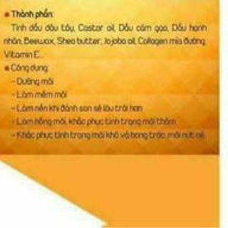 son dưỡng ủ môi collagen trị môi thâm khô môi