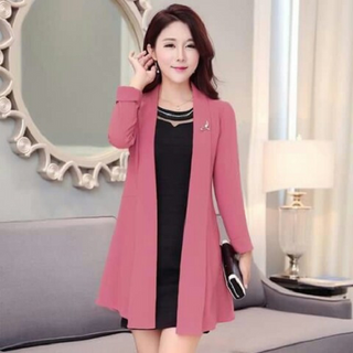 Áo khoác vest nữ form dài thời trang