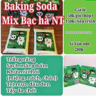 bột tẩy trắng răng trị mụn Baking soda
