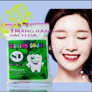 bột tẩy trắng răng trị mụn Baking soda