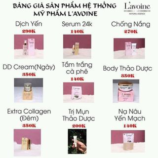 Mỹ Phẩm chăm ́c da LAVOINE