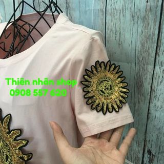 đầm suông hoa văn quảng châu