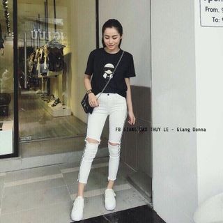 Quần kaki rách gòi