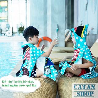 KHĂN CHOÀNG ÁO CHOÀNG TẮM BIỂN ĐI BƠI BÉ TRAI Kutto BB14-ACTB-T