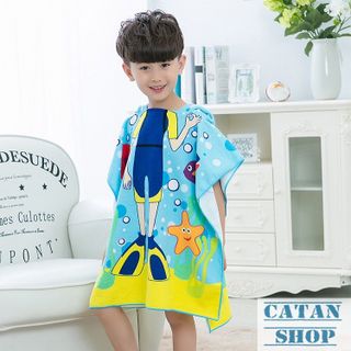 KHĂN CHOÀNG ÁO CHOÀNG TẮM BIỂN ĐI BƠI BÉ TRAI Kutto BB14-ACTB-T