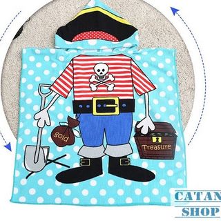 KHĂN CHOÀNG ÁO CHOÀNG TẮM BIỂN ĐI BƠI BÉ TRAI Kutto BB14-ACTB-T