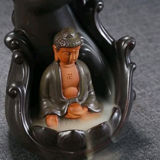 thác khói trầm hương phật thích ca tọa thủ liên hoa