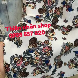 đầm quảng châu viền hoa văn