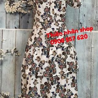 đầm quảng châu viền hoa văn
