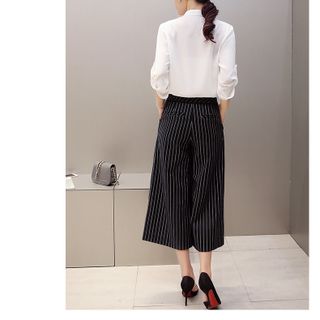 SET ÁO SƠ MI QUẦN ỐNG RỘNG 160084