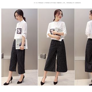 SET ÁO SƠ MI QUẦN ỐNG RỘNG 160084