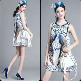 ĐẦM HỌA TIẾT CHỮ A 160009