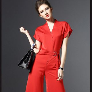 JUMPSUIT CỔ ĐẮP CHÉO 160074