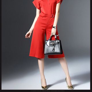 JUMPSUIT CỔ ĐẮP CHÉO 160074