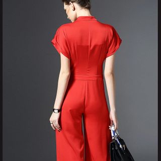 JUMPSUIT CỔ ĐẮP CHÉO 160074