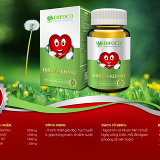 Định Áp Khang của Difoco – Chuyên gia cứu tinh về bệnh huyết áp
