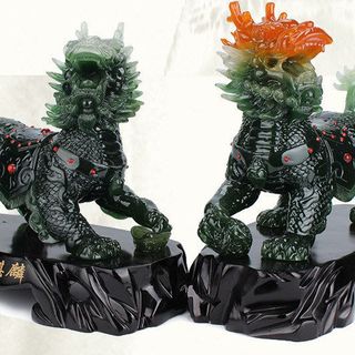 kỳ lân đá xanh
