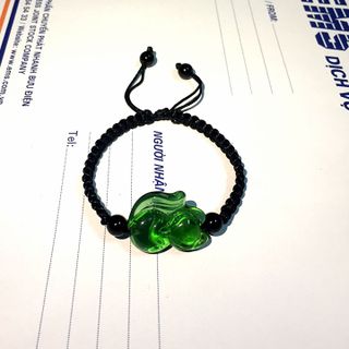 Vòng Tay Dây Vải Hồ Ly Xanh Lá