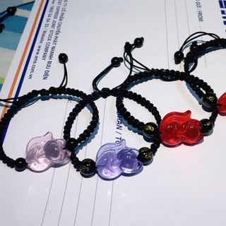 Vòng Tay Dây Vải Hồ Ly Xanh Lá