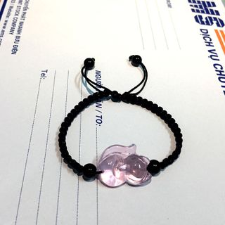 Vòng Tay Dây Vải Hồ Ly Hồng