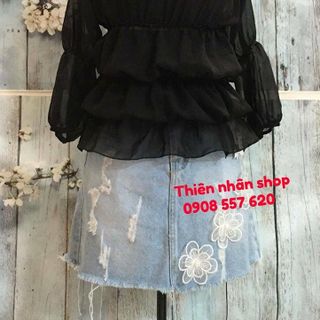 áo babydoll phối lưới